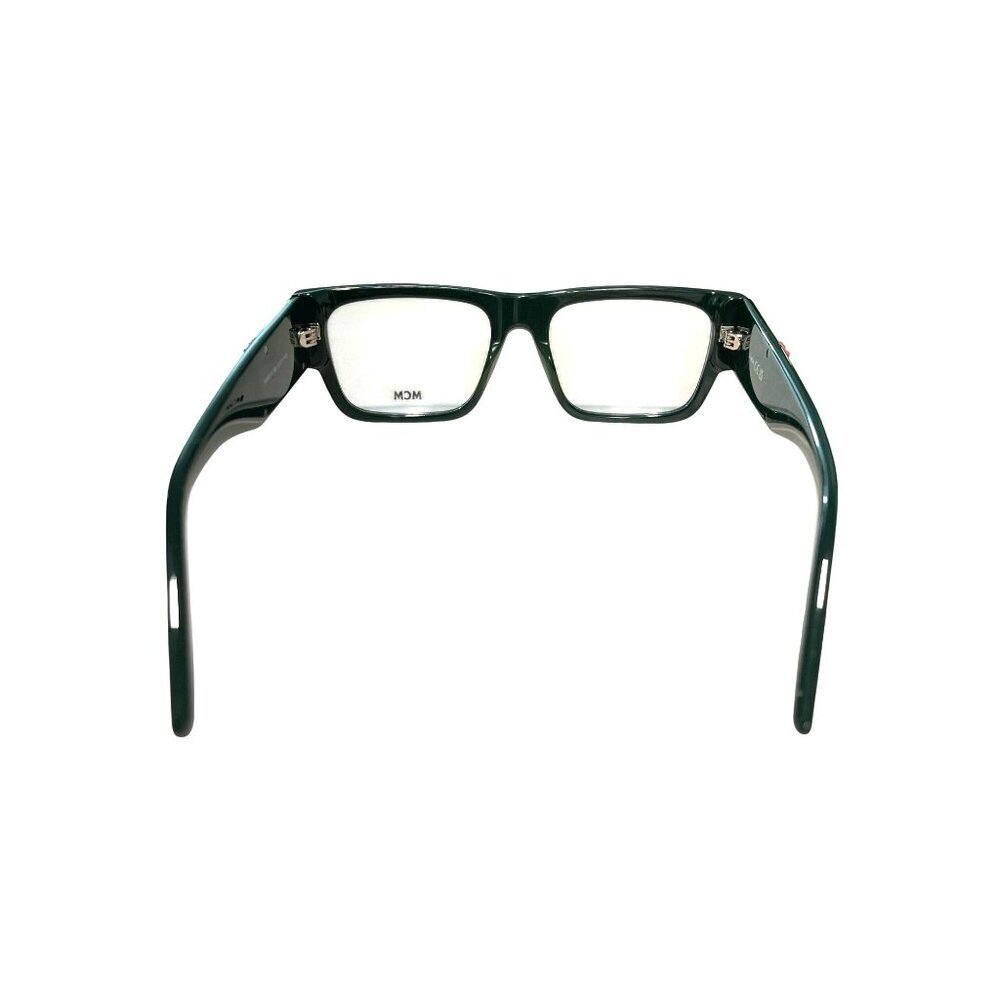 MCM Rectangular Green RX Eyeglasses With Tan Crossbody Pouch New - Picture 11 of 13